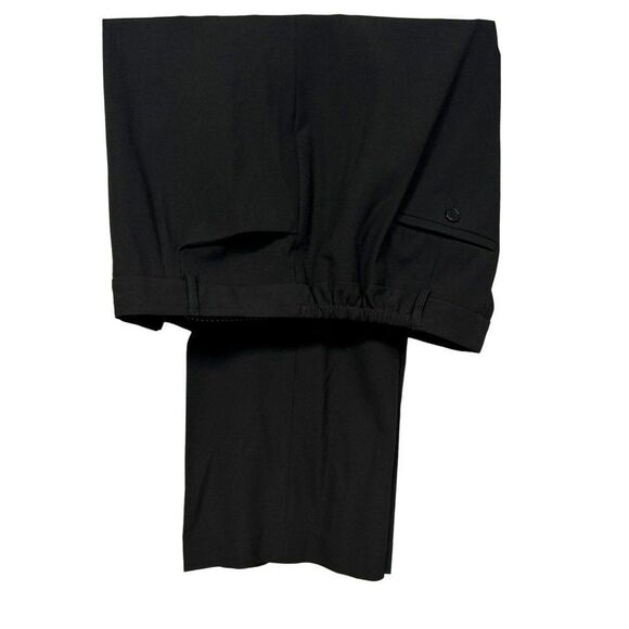 Talbots Woman Black Wide Leg Trousers Sz 20W Stretch Pants Classic Slacks - Picture 1 of 8